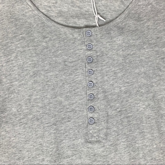 One Teaspoon Soft Haven Recycled Cotton Top Long Sleeves Grey Marl Size XXS - Picture 9 of 16